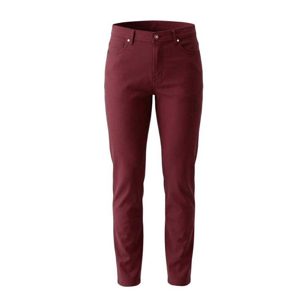 NEW MARCO PESCAROLO men's cotton five pocket pant in cranberry